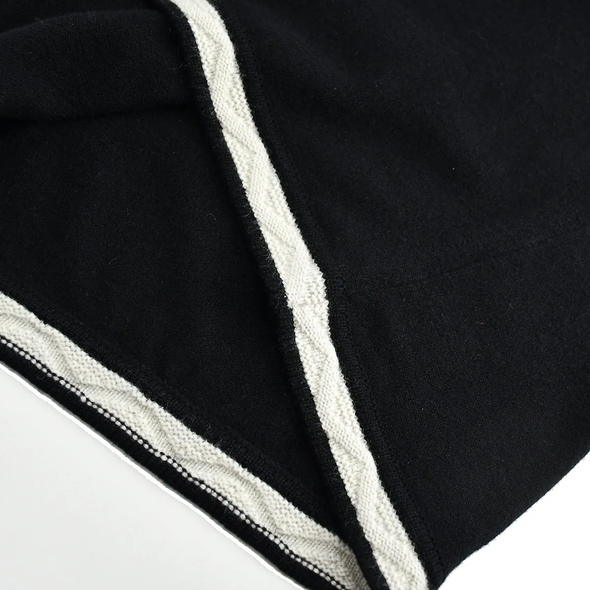 Chanel 2004 fall CC-logo cashmere polo dress #40