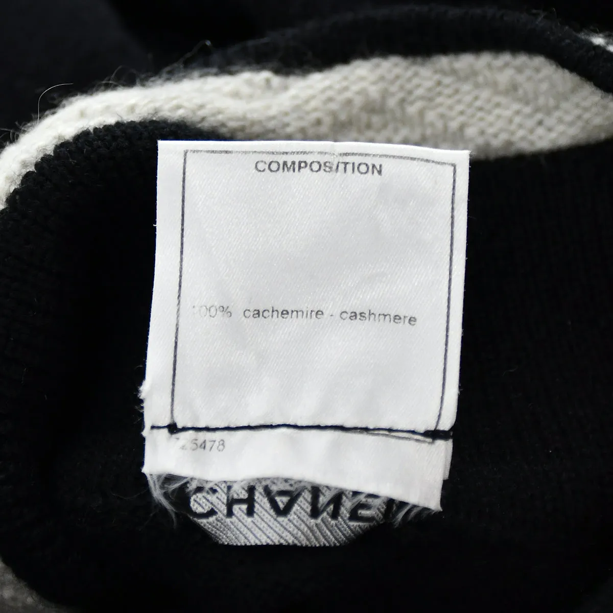 Chanel 2004 fall CC-logo cashmere polo dress #40