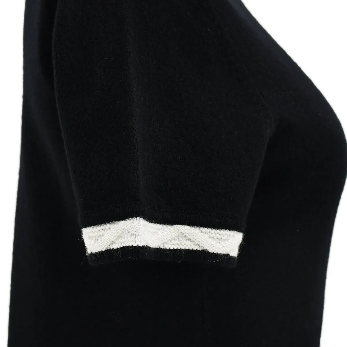 Chanel 2004 fall CC-logo cashmere polo dress #40