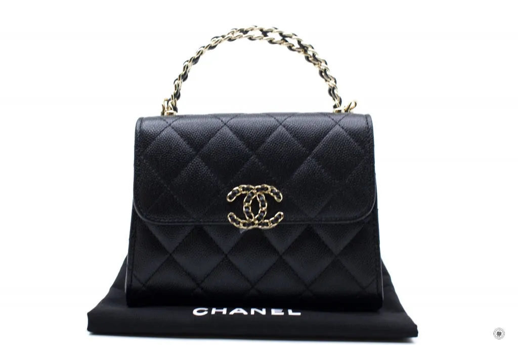 Chanel AP3237 B10307 94305 Clutch With Chain Black   94305 Calfskin Shoulder Bags Ghw