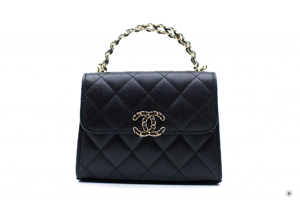 Chanel AP3237 B10307 94305 Clutch With Chain Black   94305 Calfskin Shoulder Bags Ghw