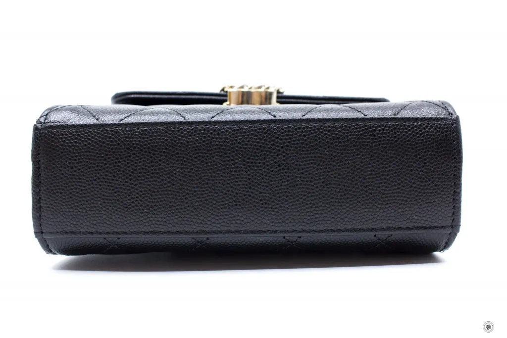 Chanel AP3237 B10307 94305 Clutch With Chain Black   94305 Calfskin Shoulder Bags Ghw
