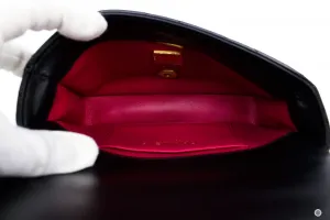 Chanel AS3113B07634 Mini Flab Bag With Enamel And Gold Tone Metal  Black   94305 Calfskin Shoulder Bags Gbhw