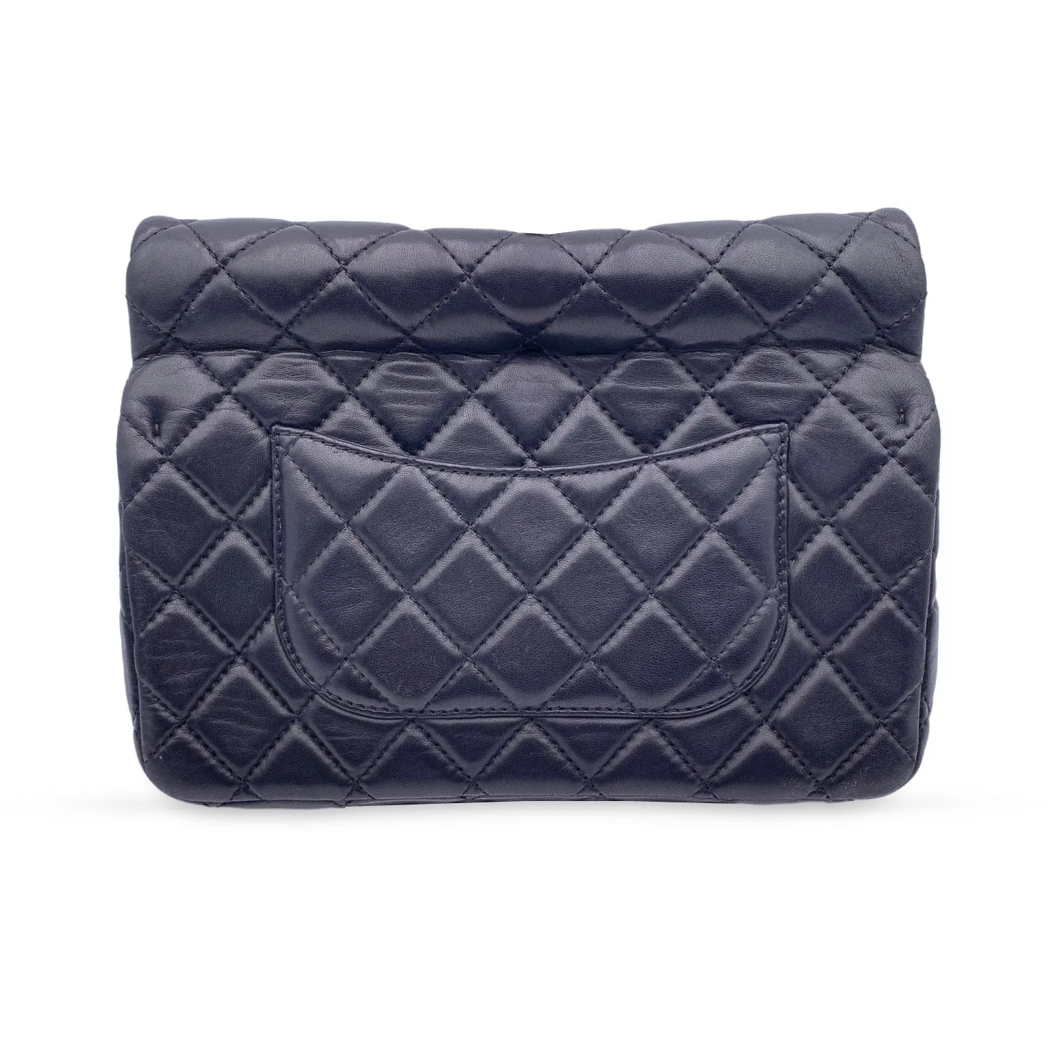 Chanel Black Quilted Leather Reissue Roll 2.55 Clutch Bag