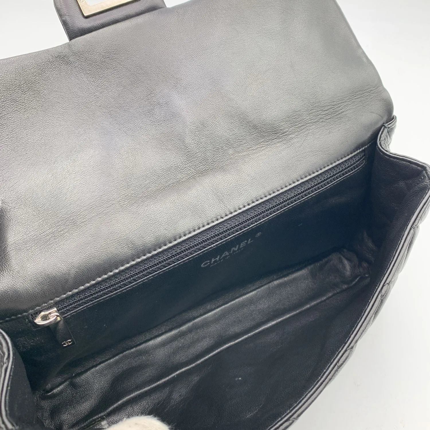 Chanel Black Quilted Leather Reissue Roll 2.55 Clutch Bag