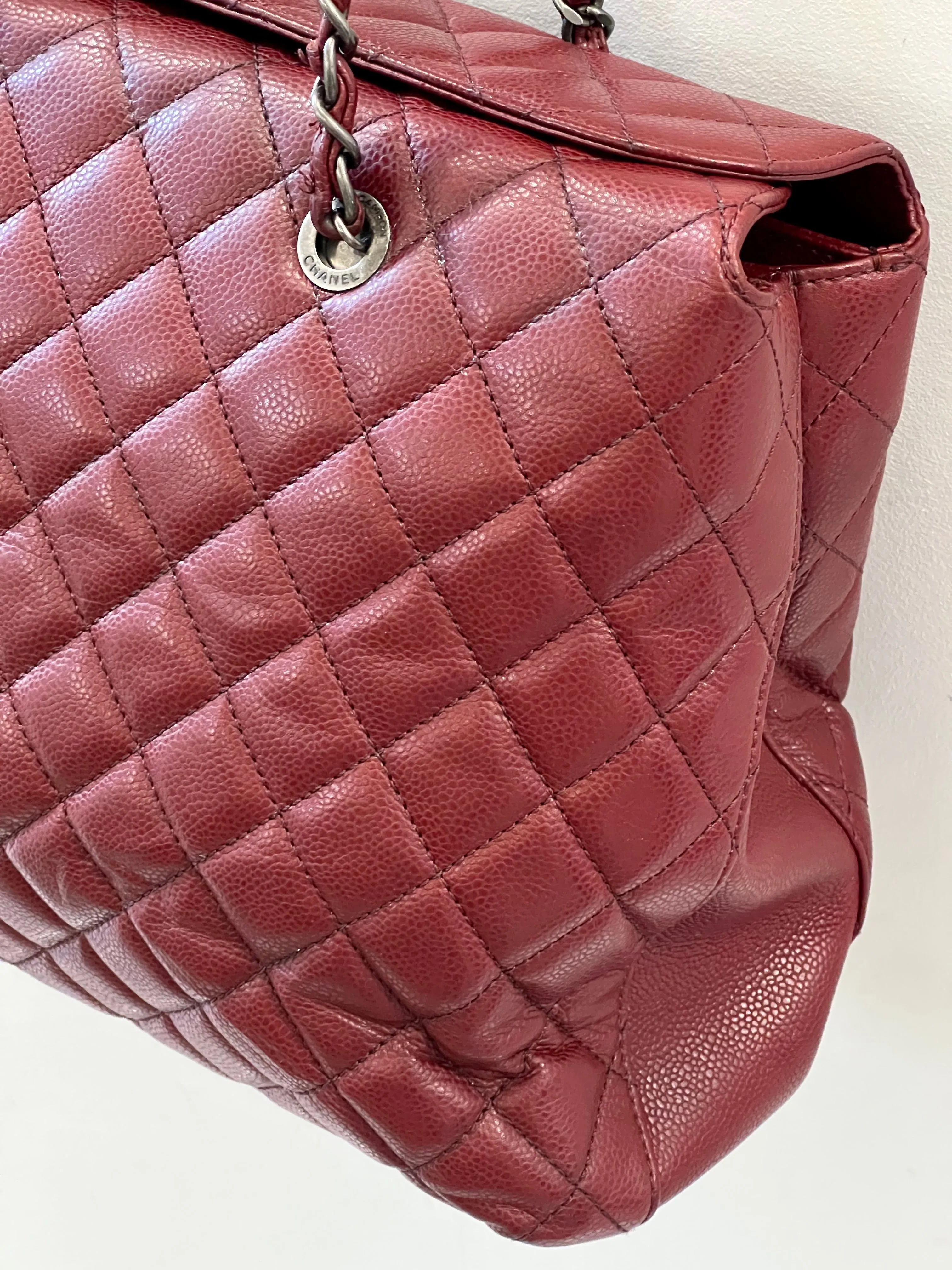 CHANEL CAVIAR QUILTED LEATHER CITY SHOPPER TOTE BAG
