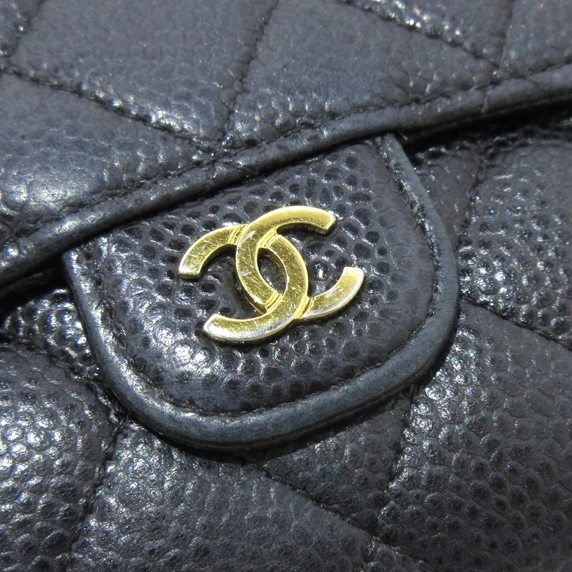 Chanel CC Caviar Trifold Wallet Small Wallets