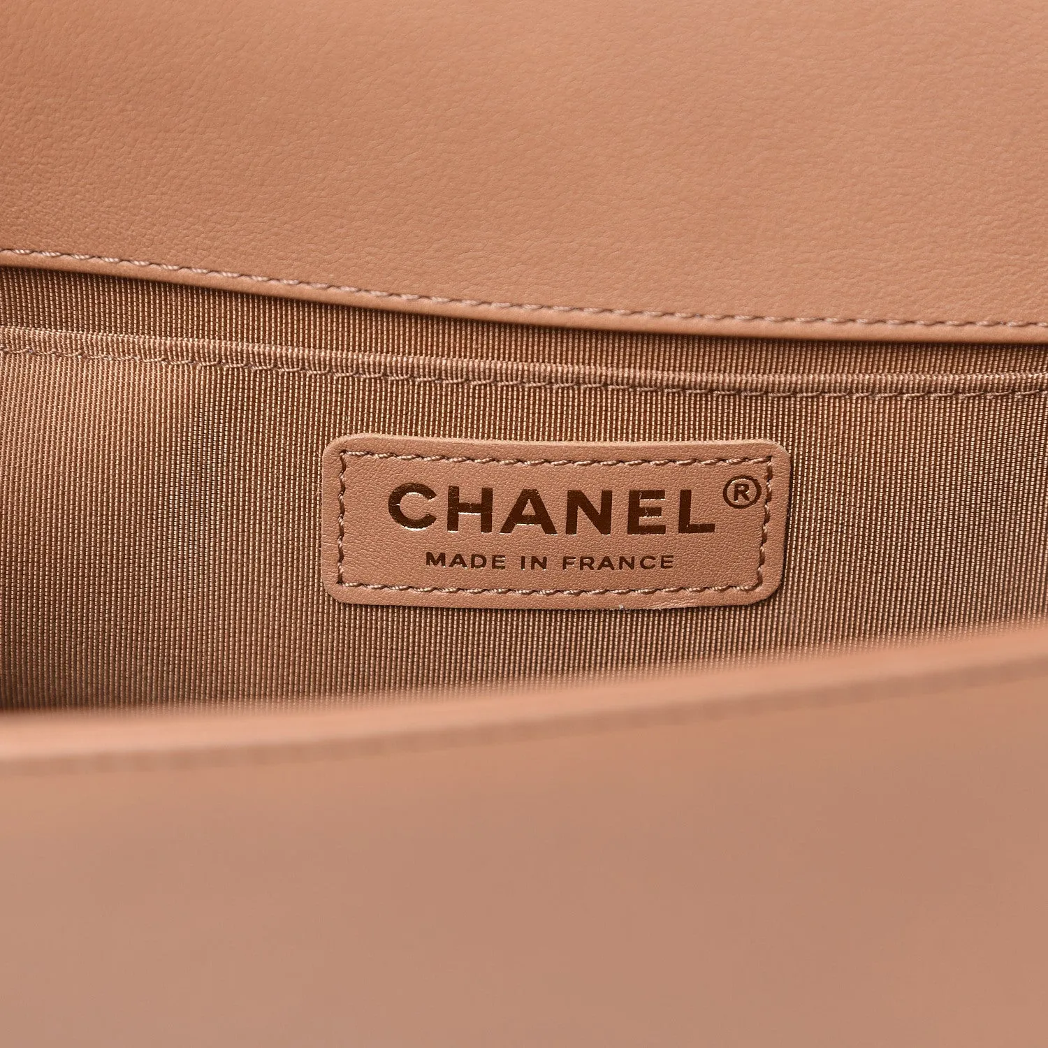 CHANEL CC MEDIUM BOY CHEVRON QUILTED CALFSKIN BAG