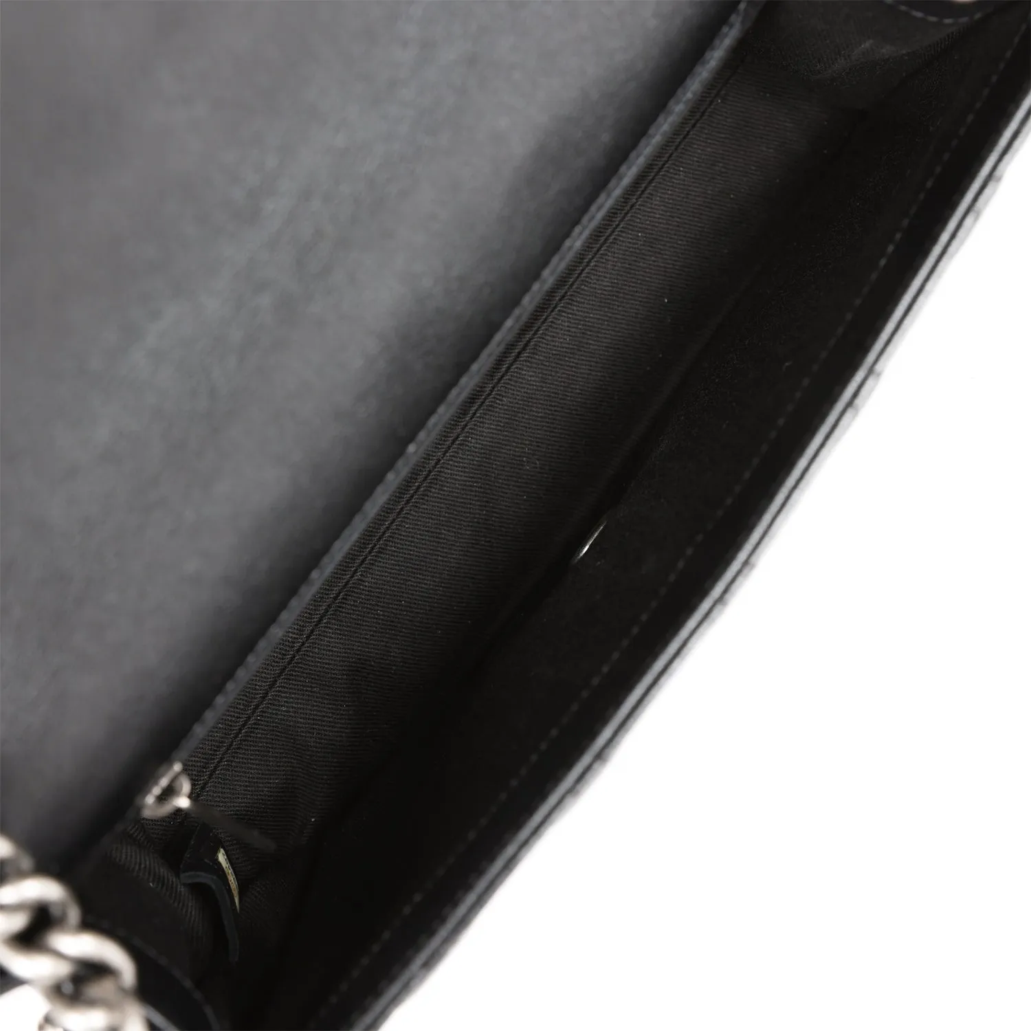 Chanel City Rock Medium Flap Black Goatskin Ruthenium Hardware
