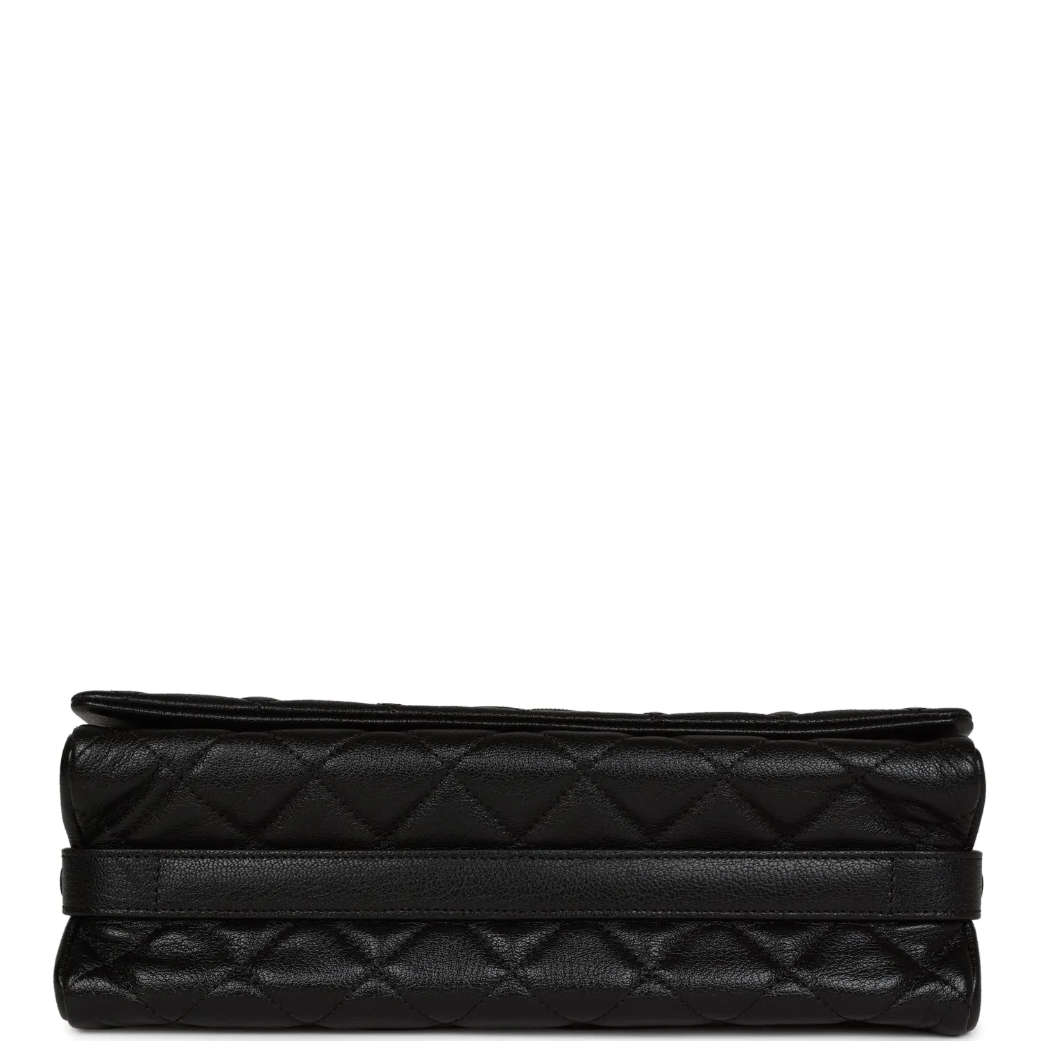 Chanel City Rock Medium Flap Black Goatskin Ruthenium Hardware