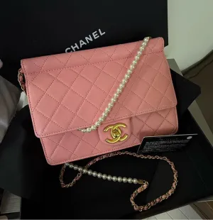 Chanel Classic Flap Pink Quilted Leather Shoulder Bag