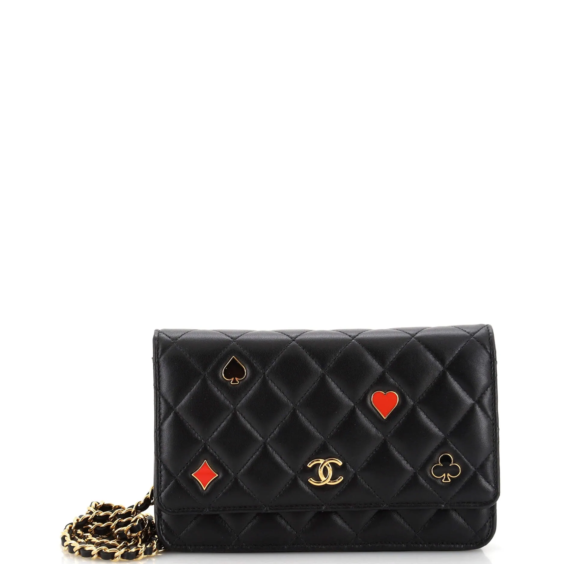 CHANEL Coco Casino Wallet on Chain Quilted Lambskin