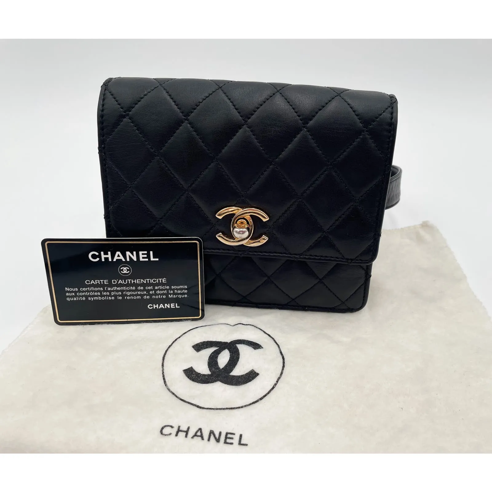 Chanel Coco Mark Turnlock Belt Bag
