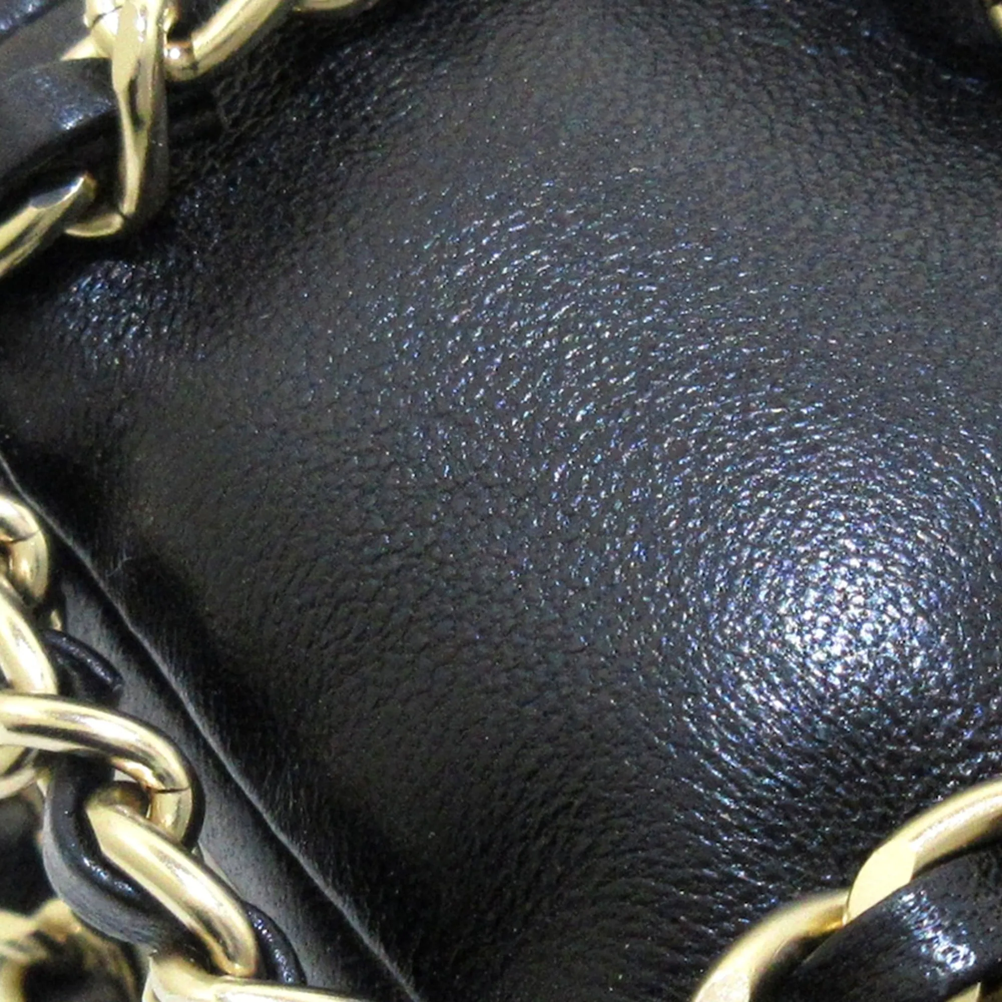 Chanel Drawstring Cage Chain Black bag