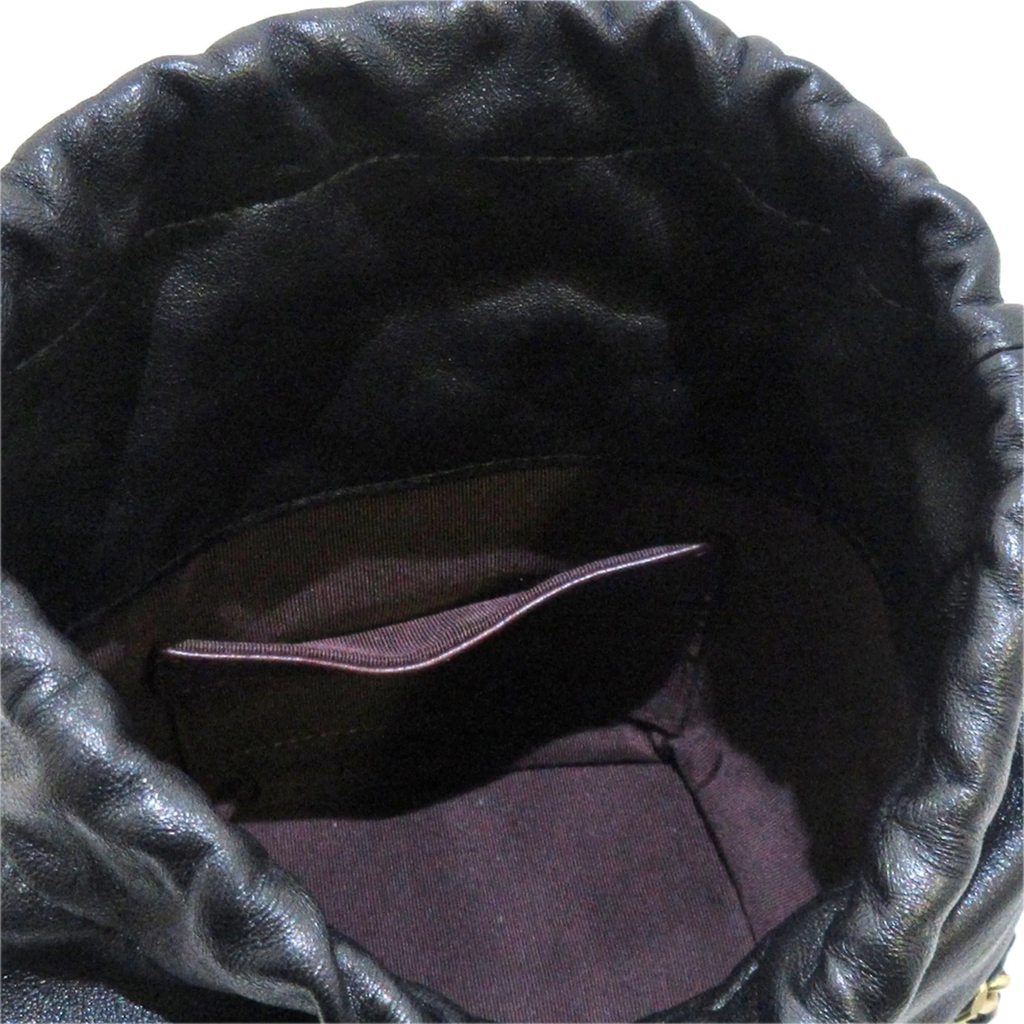 Chanel Drawstring Cage Chain Black bag