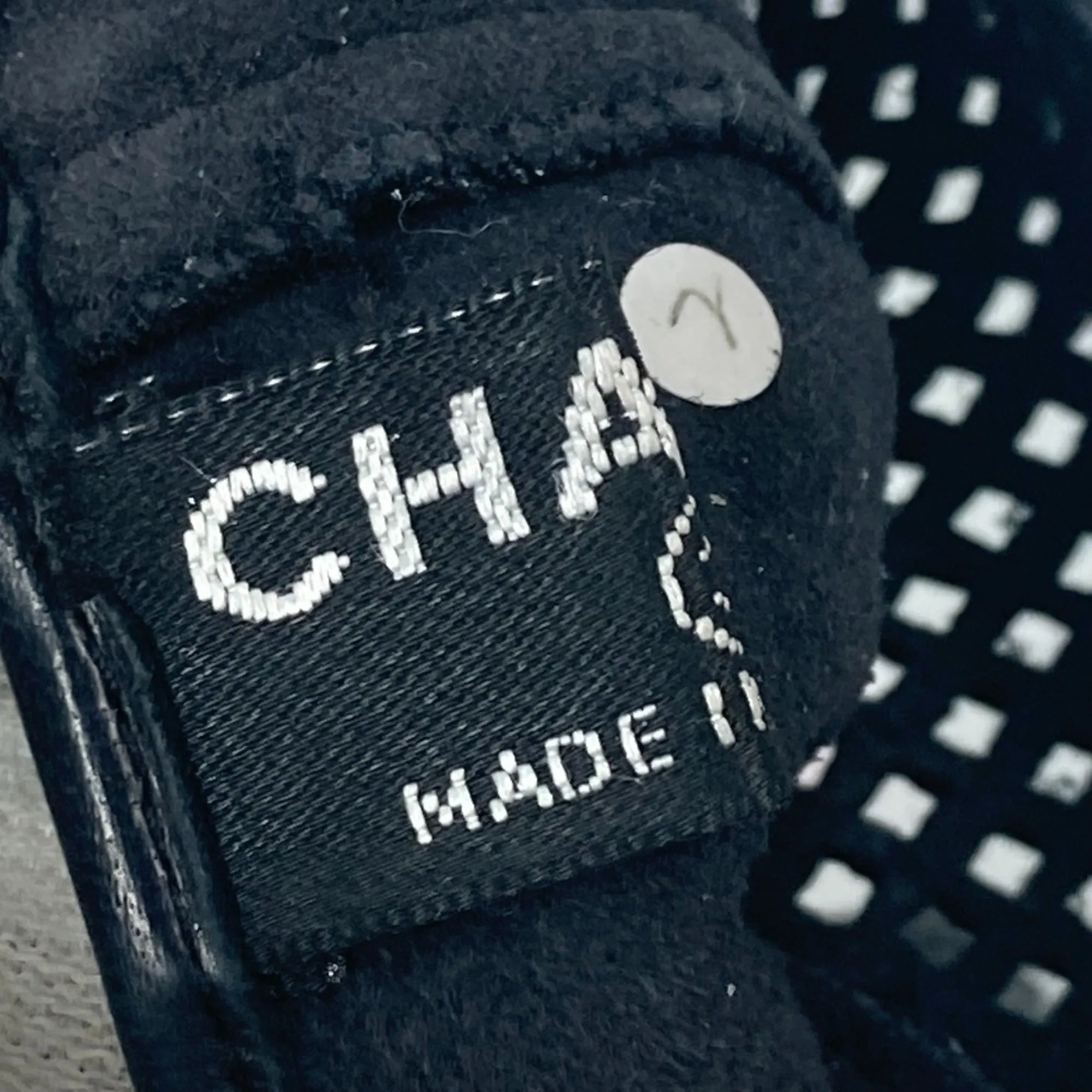 Chanel Glove Mesh gloves Black Silver
