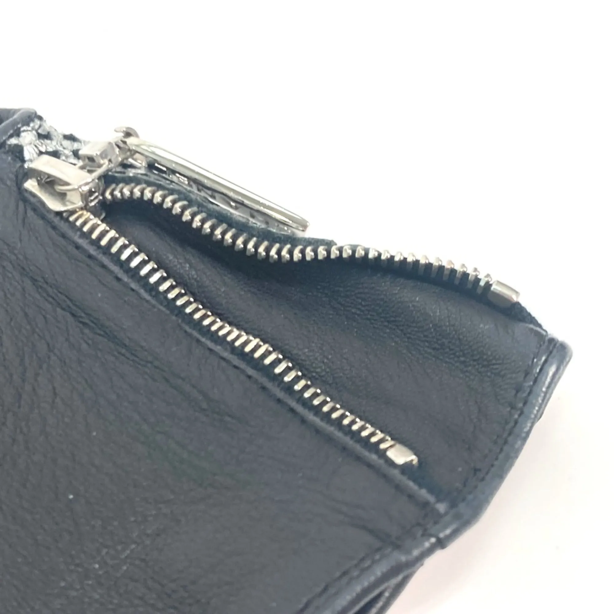 Chanel Glove Mesh gloves Black Silver