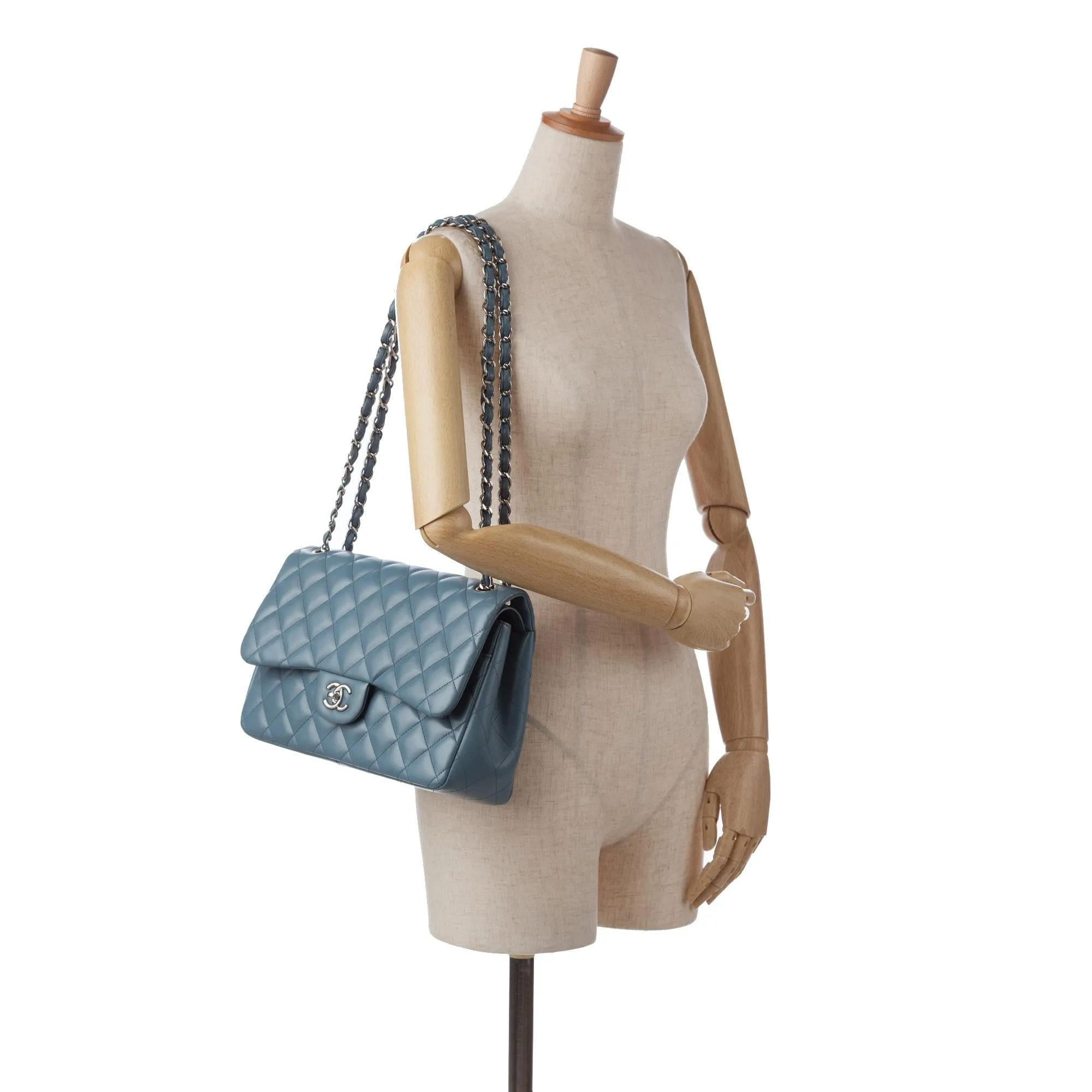 Chanel Jumbo Classic Lambskin Double Flap (SHG-7S4PHb)