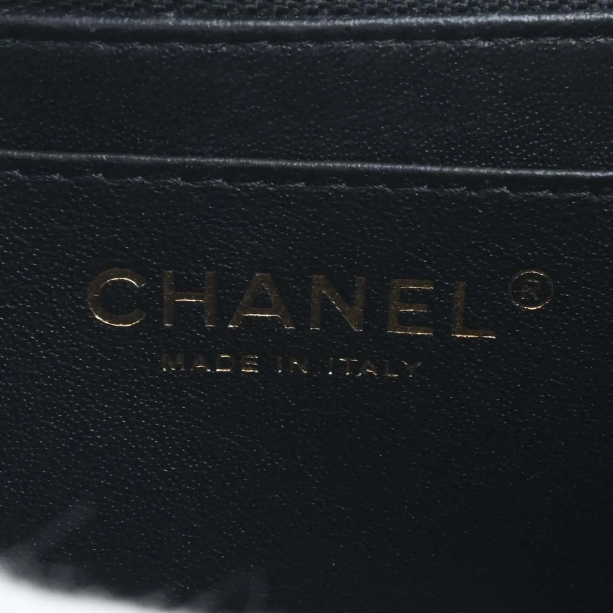Chanel Lambskin Matelasse Coco Mark Chain Shoulder Bag A69900 Black Ladies