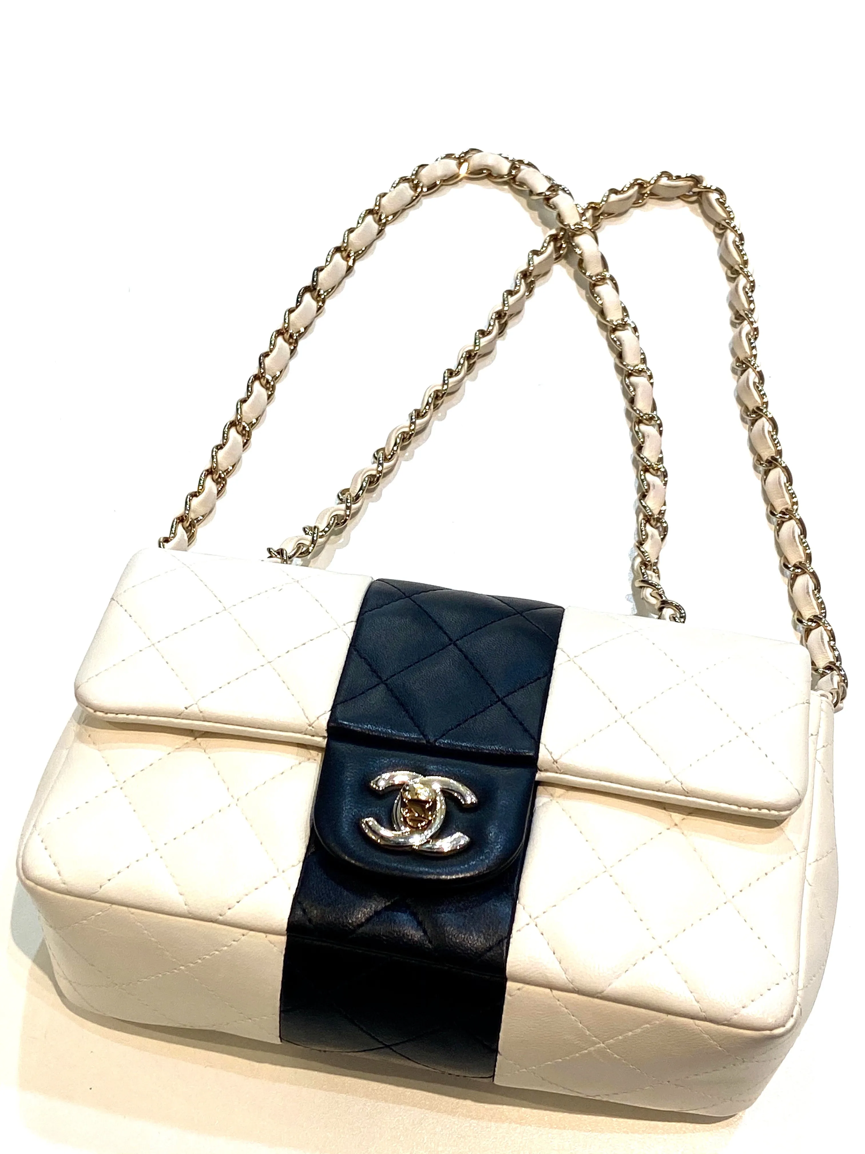 CHANEL LAMBSKIN QUILTED MINI FLAP SHOULDER BAG
