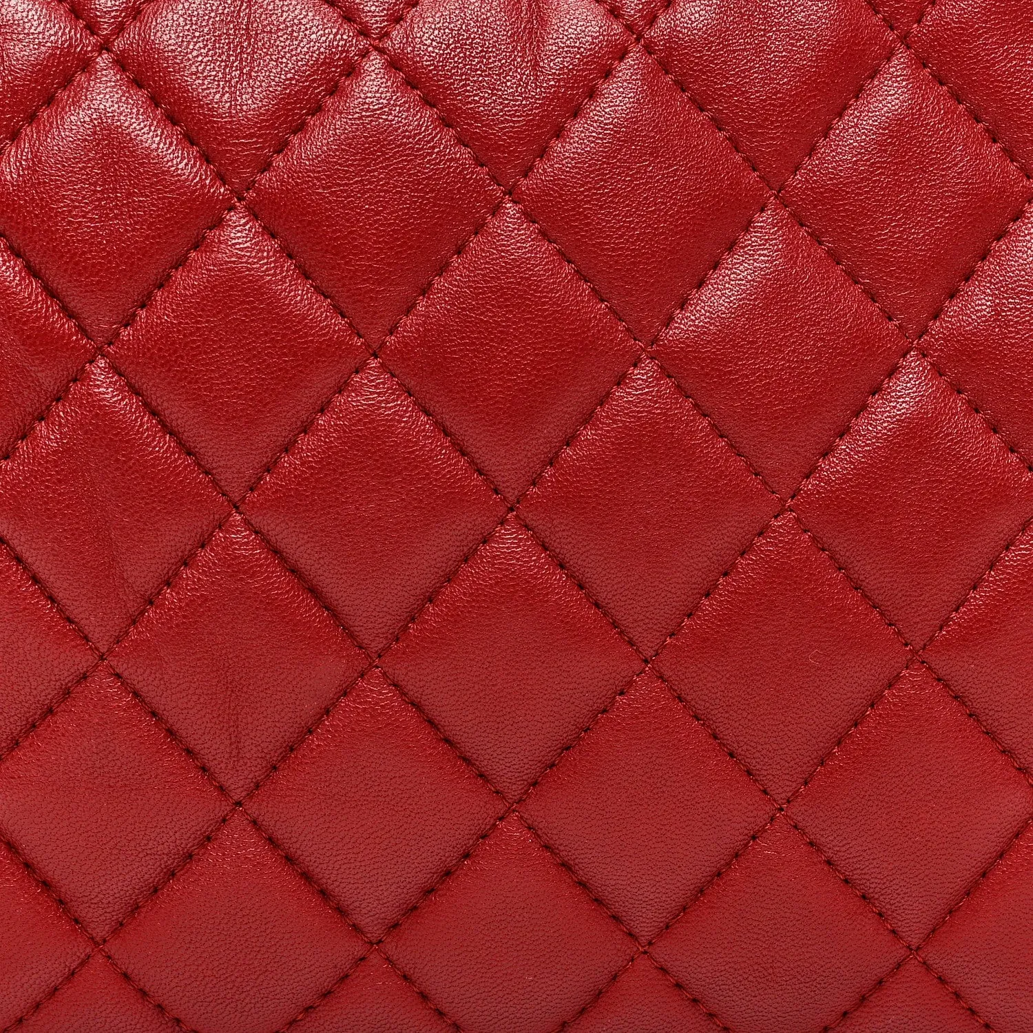 Chanel Lambskin Quilted Small Hobo Red