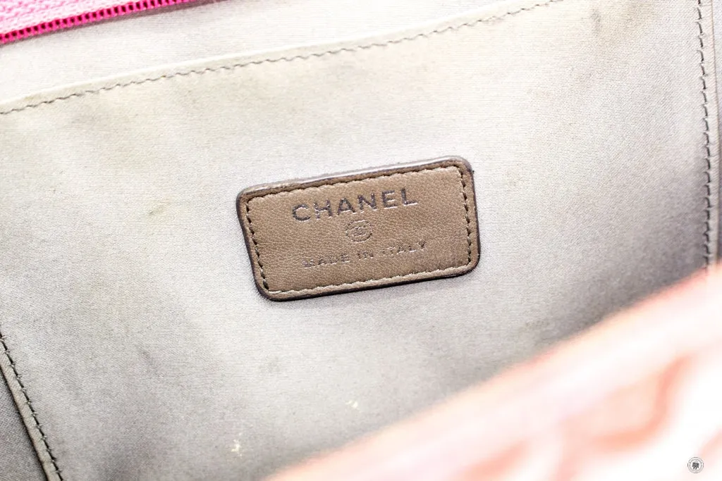 Chanel Mademoiselle Monaco Biarritz Purse Pink Patent Shoulder Bags Shw