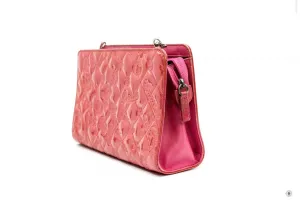Chanel Mademoiselle Monaco Biarritz Purse Pink Patent Shoulder Bags Shw