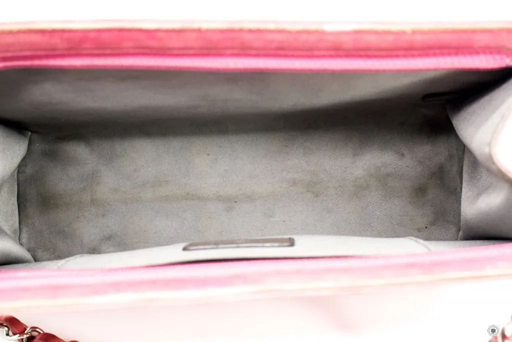 Chanel Mademoiselle Monaco Biarritz Purse Pink Patent Shoulder Bags Shw
