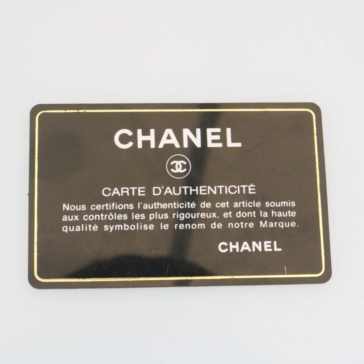 Chanel Matelasse Chain Shoulder Bag Leather Black CC  29121A