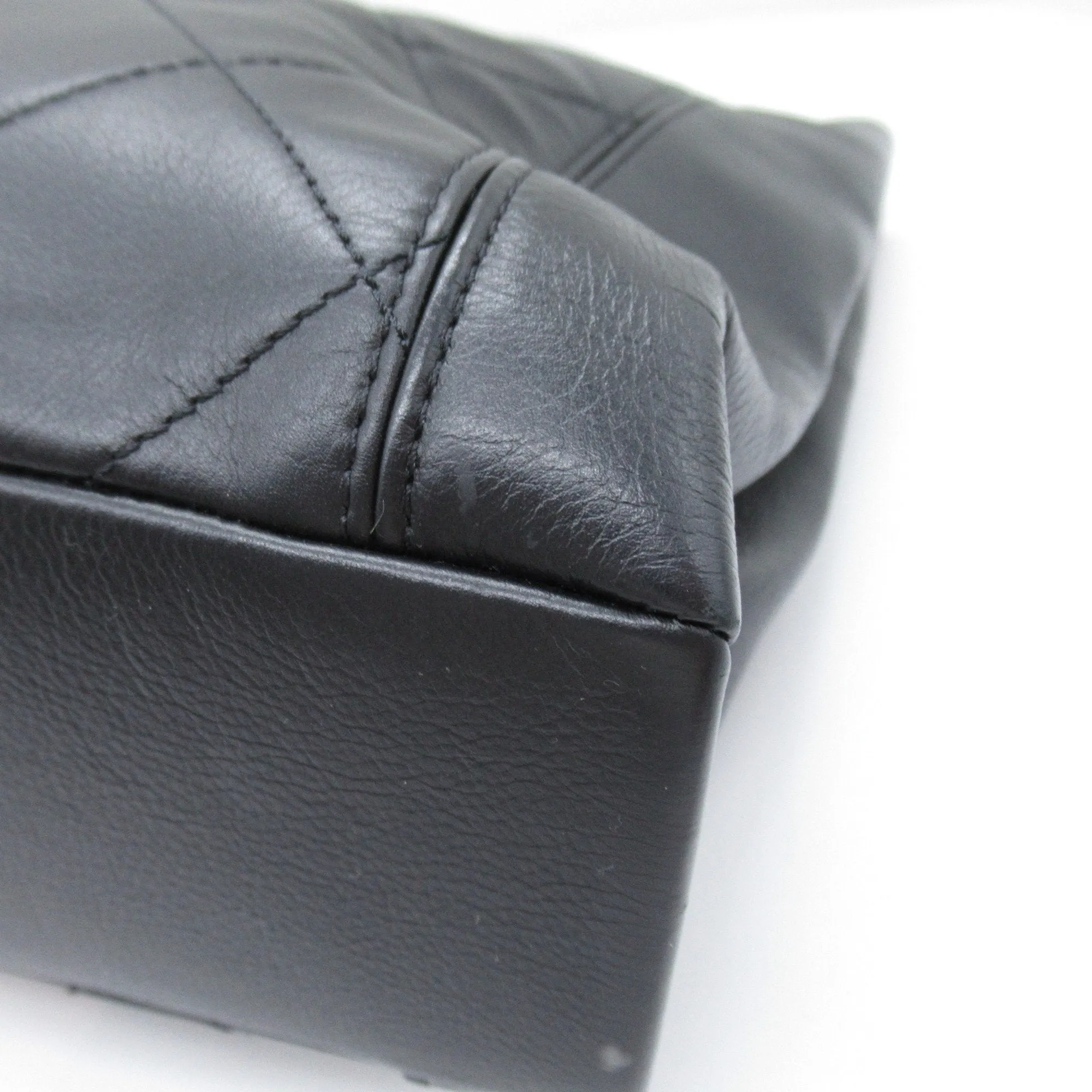 CHANEL Matelasse Shoulder tote Black Lambskin (sheep leather)