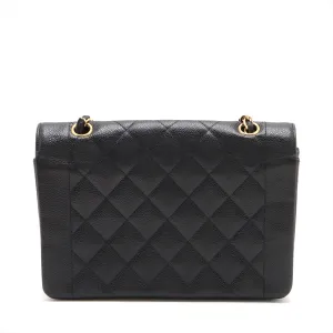 Chanel Matrasse Caviar S Single Chain Bag Diamond Flap Black G  3rd