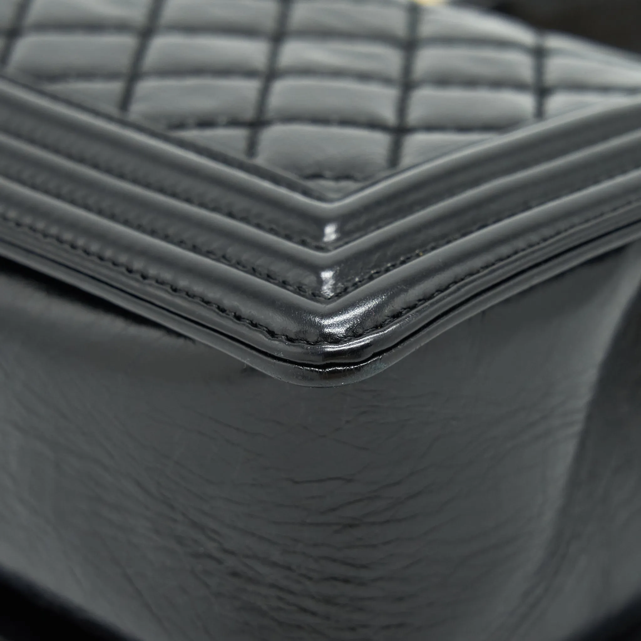 Chanel Medium Boy Bag Calfskin Black GHW