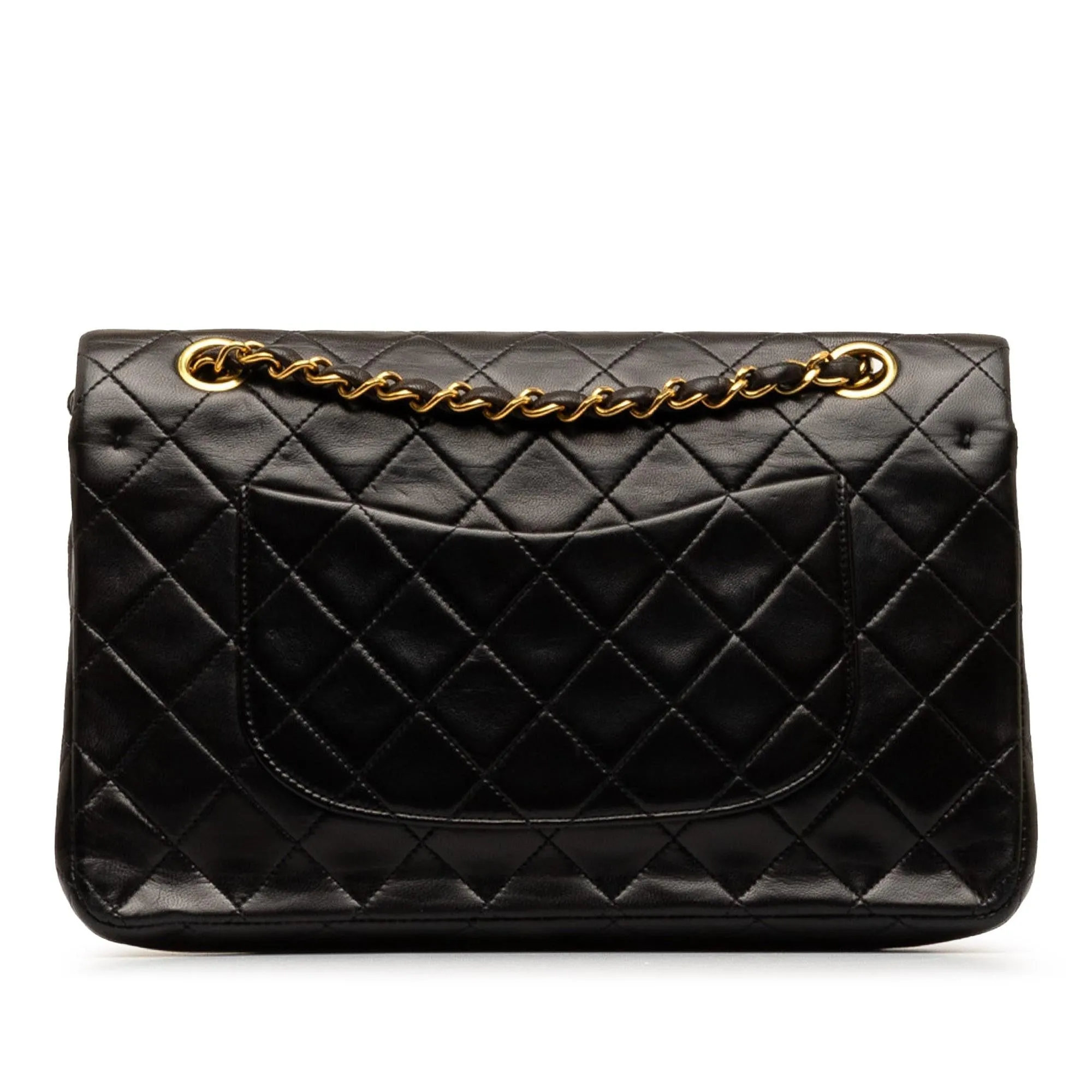 Chanel Medium Classic Lambskin Double Flap (SHG-e2k5Nf)