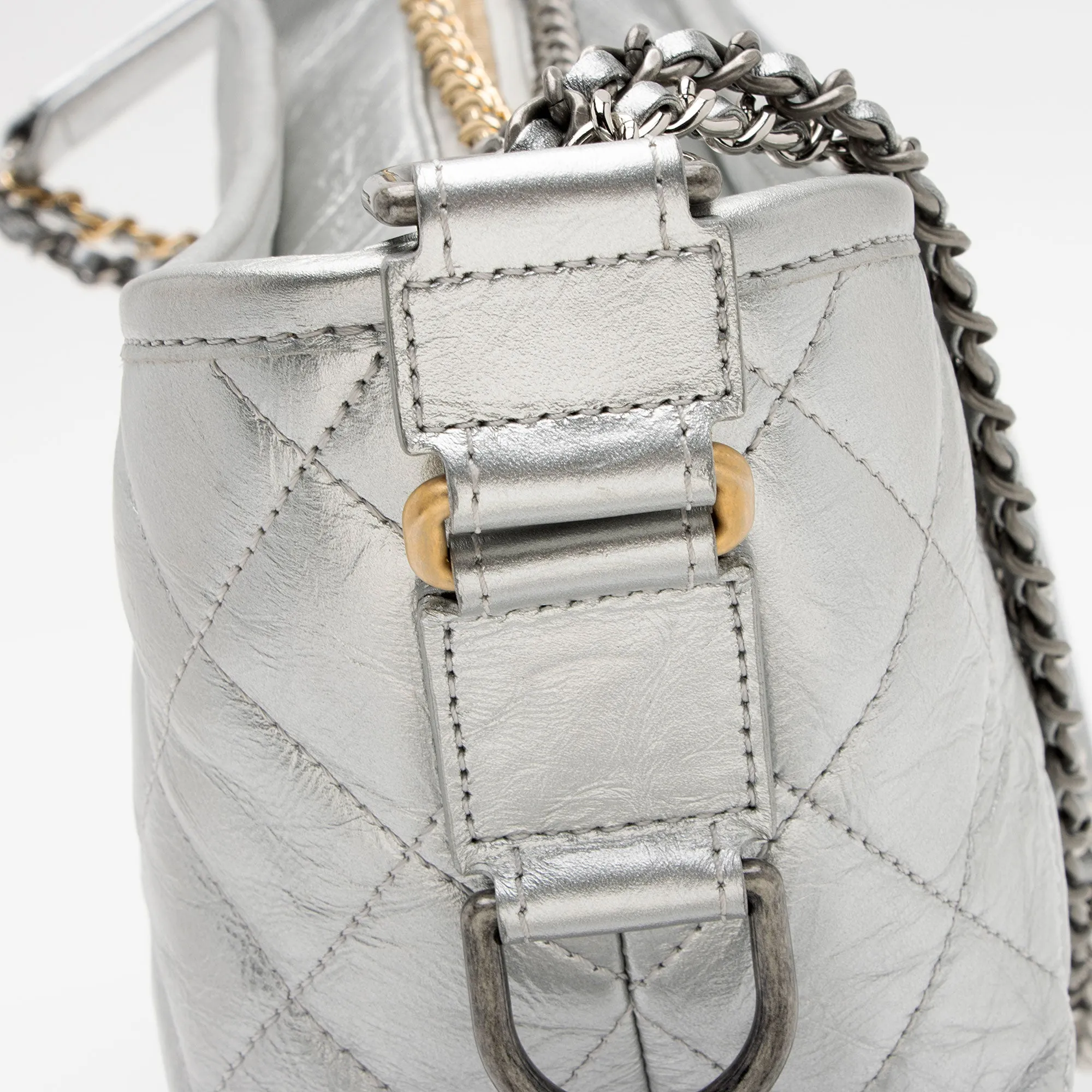 Chanel Metallic Aged Calfskin Gabrielle Medium Hobo (SHF-RJhsNR)