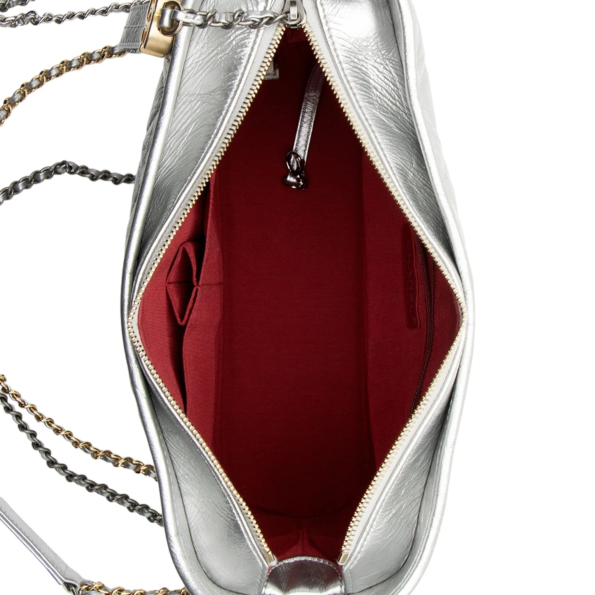 Chanel Metallic Aged Calfskin Gabrielle Medium Hobo (SHF-RJhsNR)