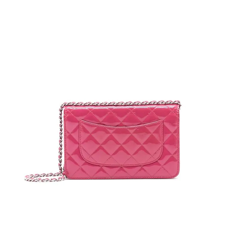 Chanel Patent Wallet on Chain