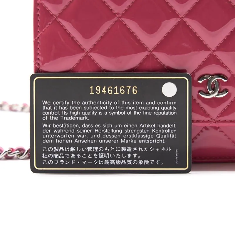 Chanel Patent Wallet on Chain