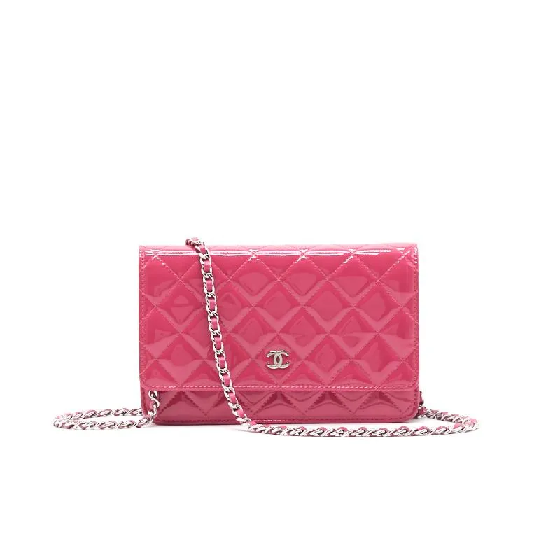 Chanel Patent Wallet on Chain