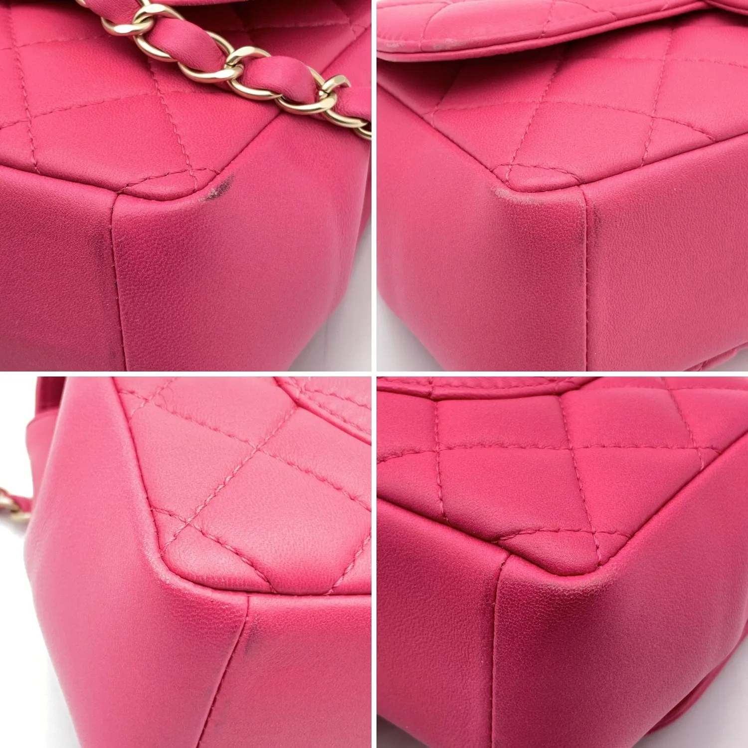 Chanel Pink Quilted Leather Mini Mademoiselle Chic Shoulder Bag