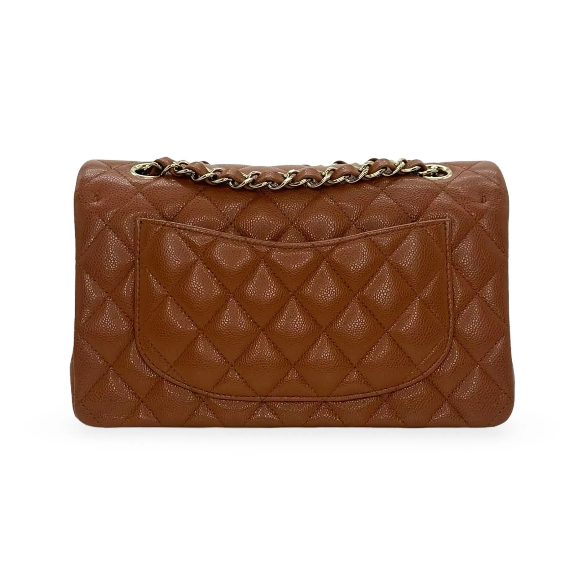 CHANEL: Quilted Caviar Small Classic Double Flap