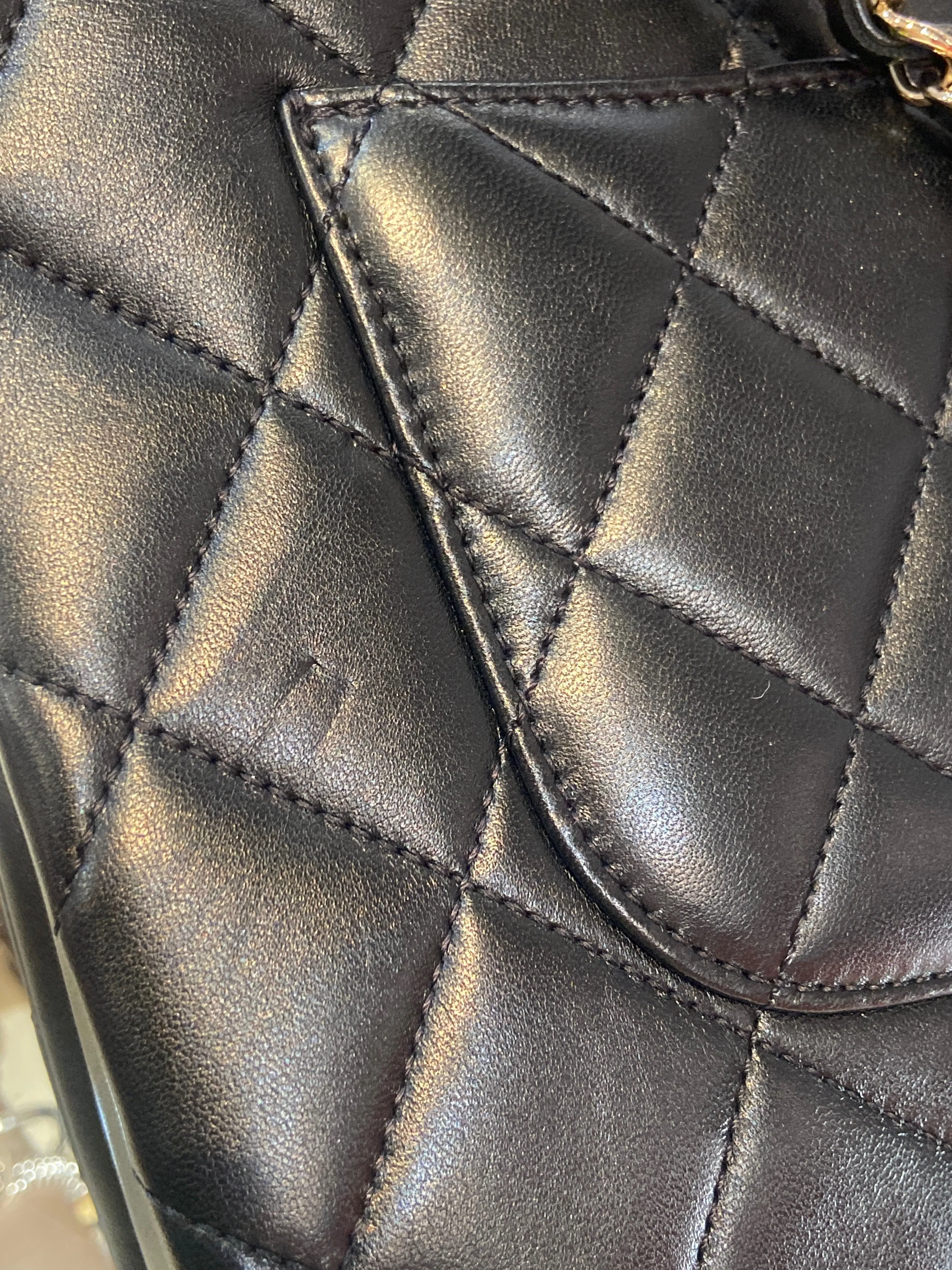CHANEL QUILTED LAMBSKIN MEDIUM TRENDY CC HANDLE FLAP BAG