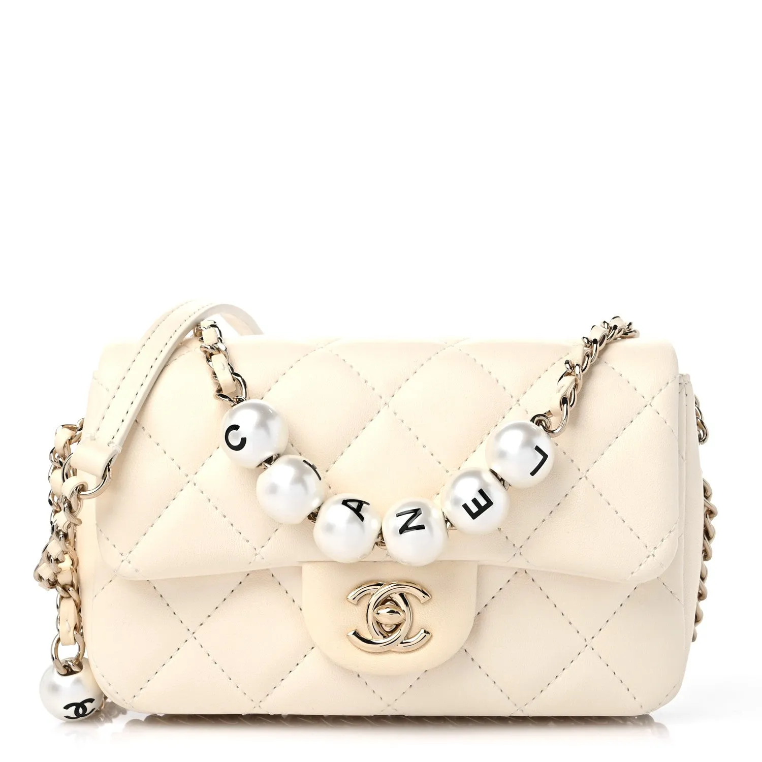 CHANEL QUILTED LAMBSKIN MY PRECIOUS MINI FLAP BAG