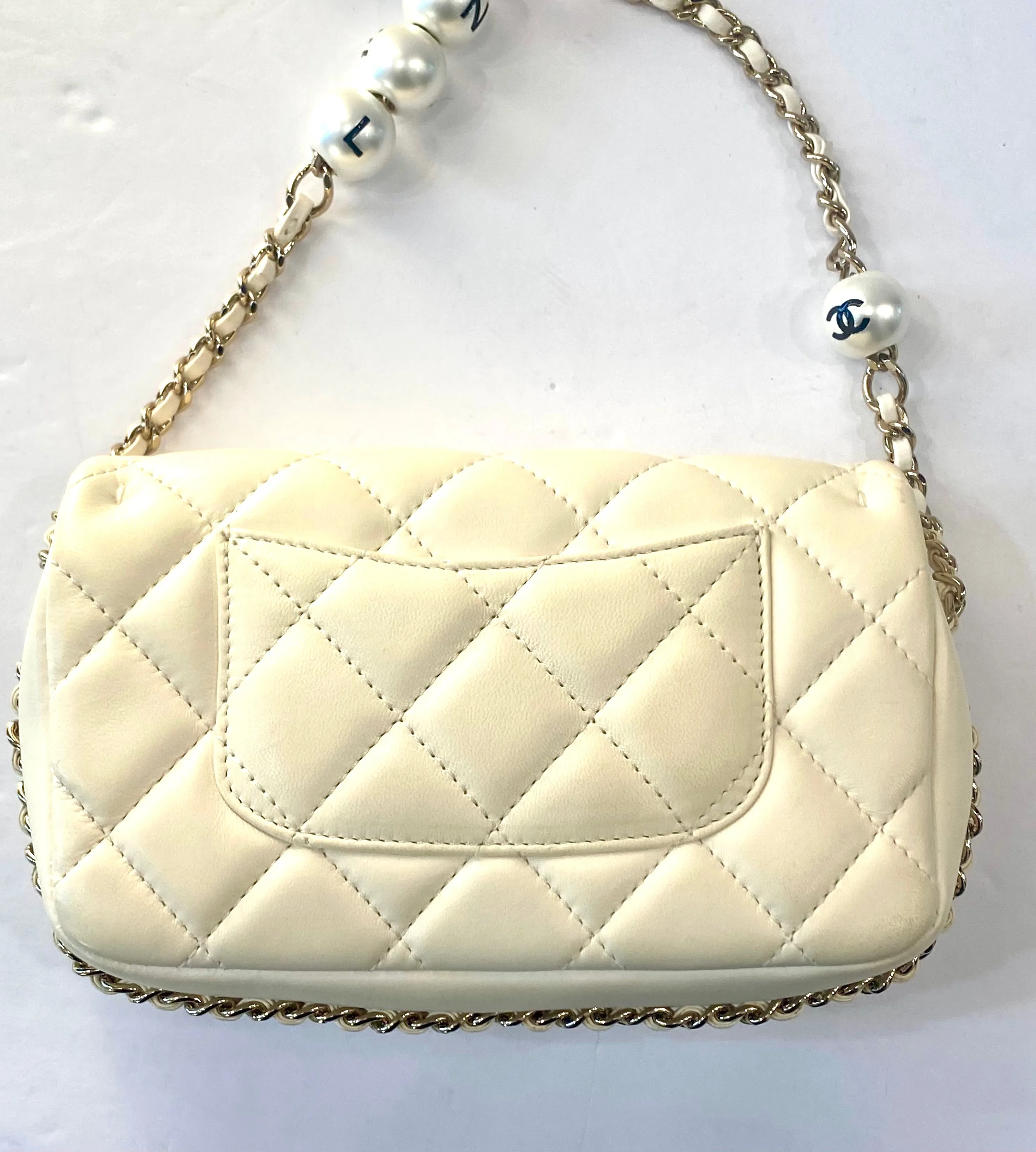 CHANEL QUILTED LAMBSKIN MY PRECIOUS MINI FLAP BAG