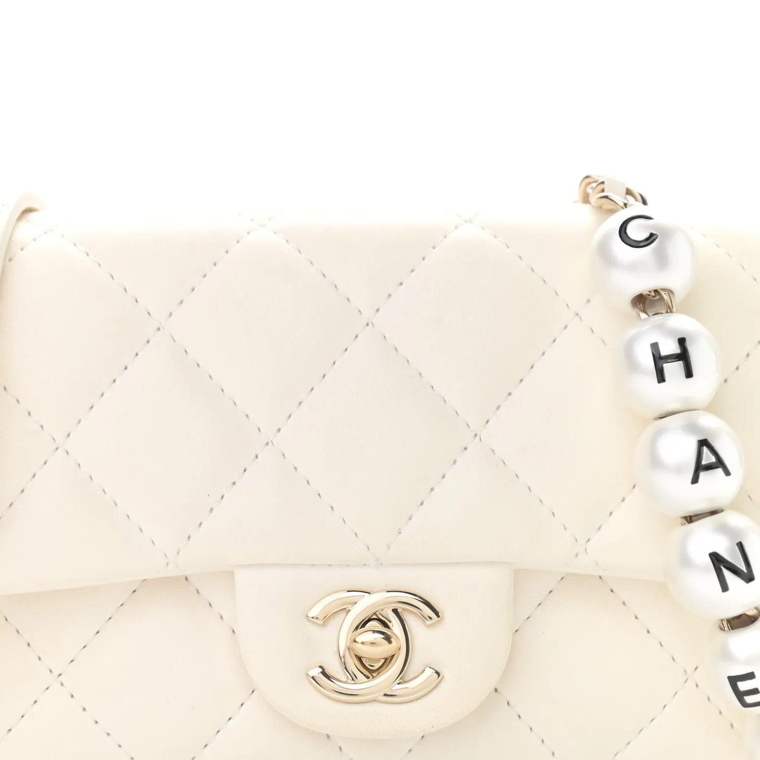 CHANEL QUILTED LAMBSKIN MY PRECIOUS MINI FLAP BAG