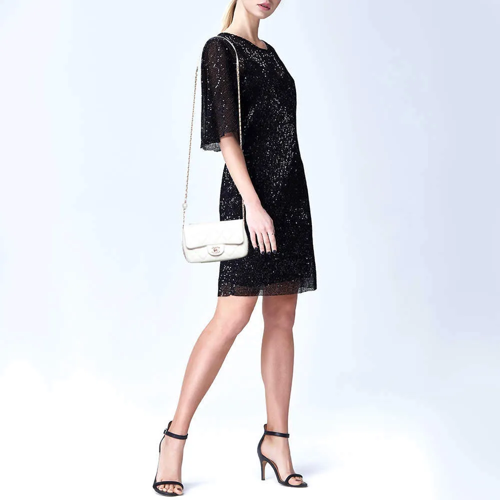 CHANEL QUILTED LAMBSKIN MY PRECIOUS MINI FLAP BAG