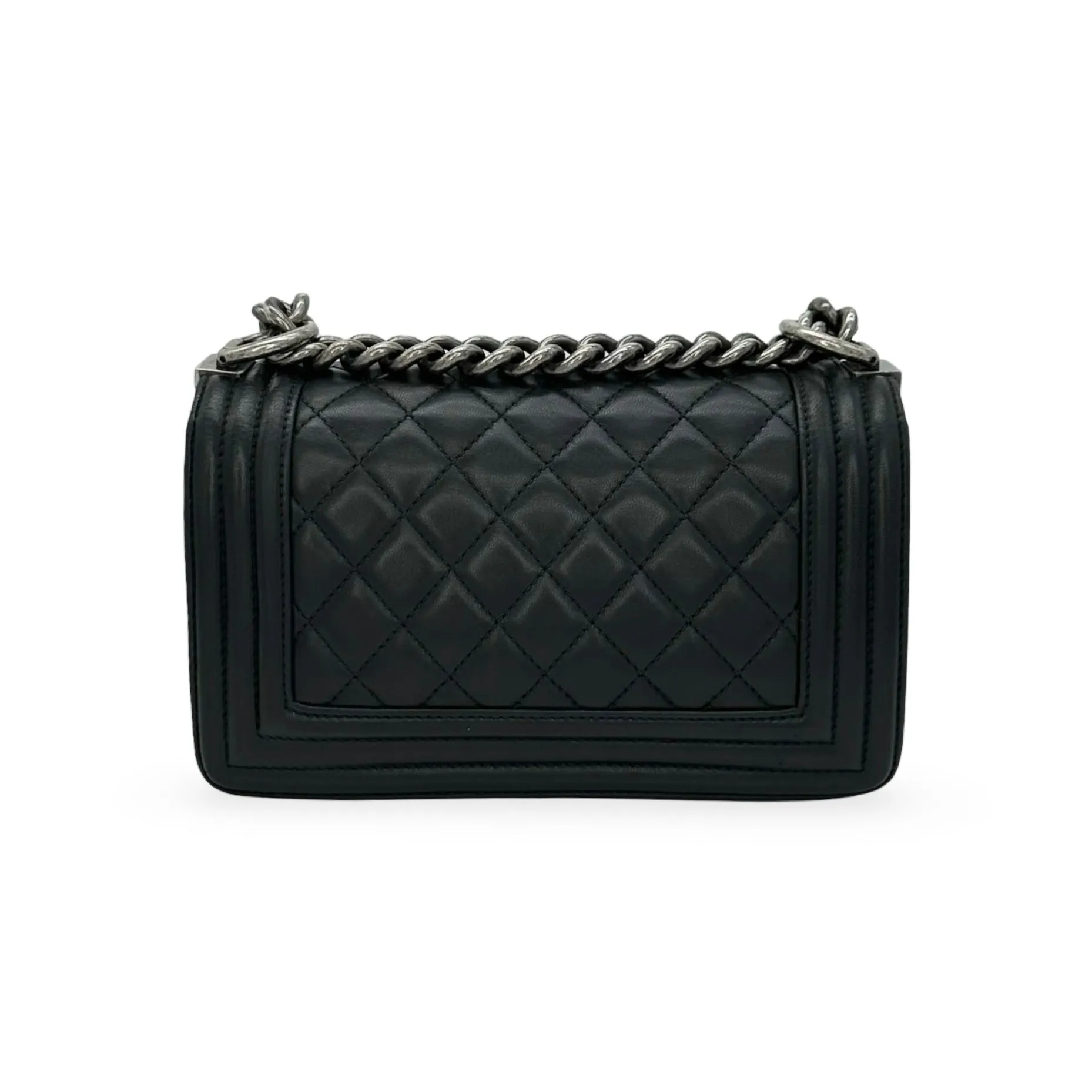 CHANEL: Quilted Lambskin Small Boy Bag