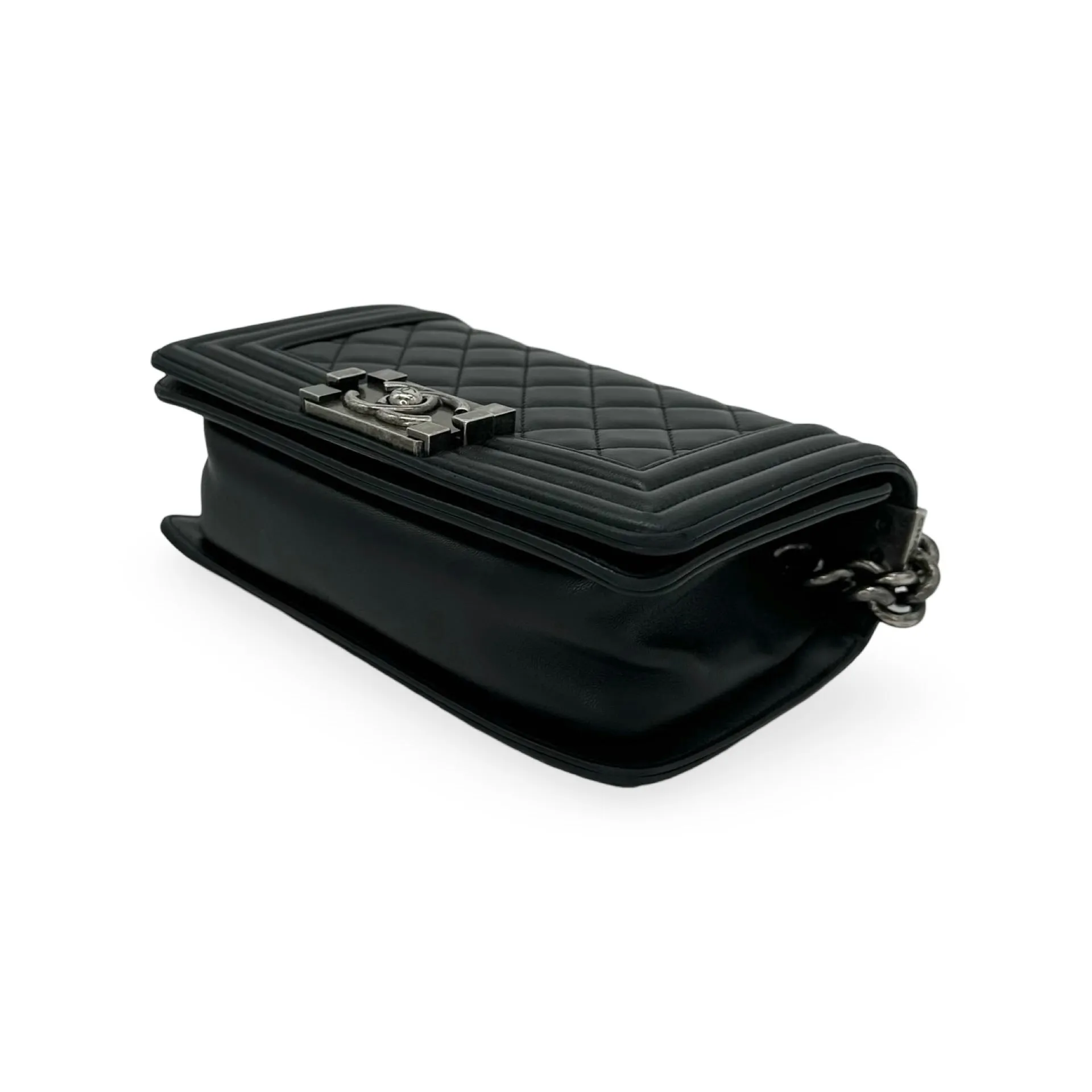 CHANEL: Quilted Lambskin Small Boy Bag