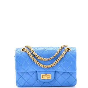 CHANEL Reissue 2.55 Flap Bag Quilted Aged Calfskin Mini