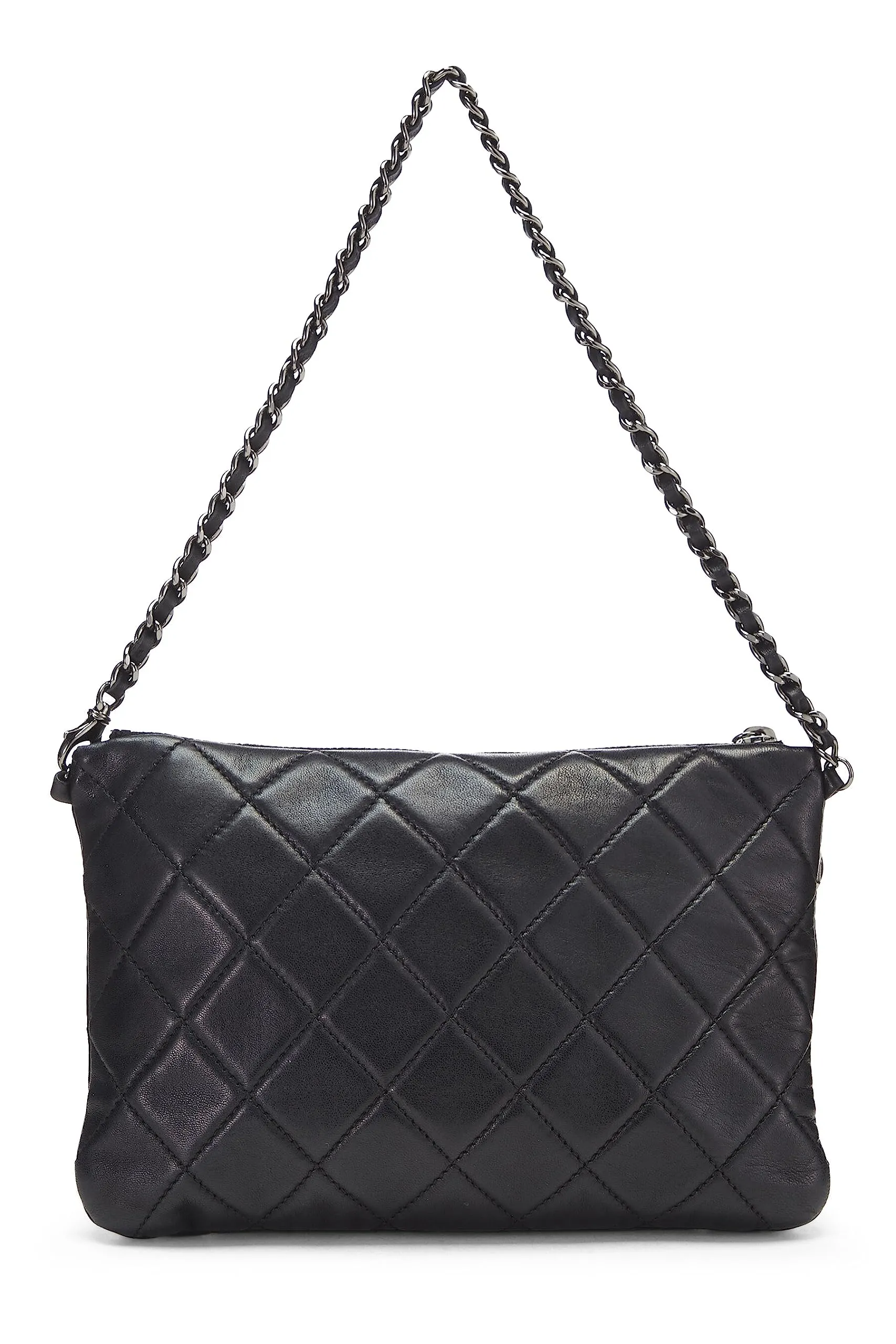 Chanel,  Silver Metallic Lambskin Mineral Nights Evening Bag, Multi