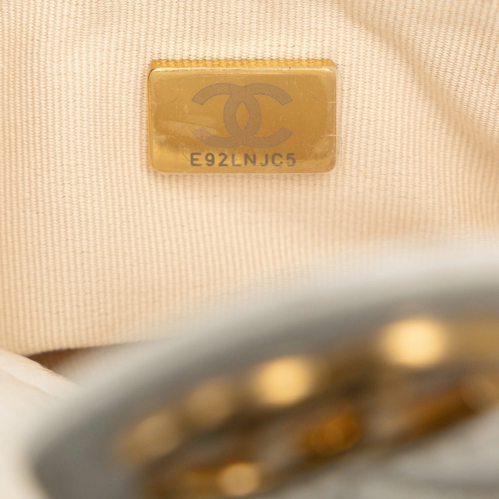 Chanel Small CC Crumpled Calfskin Wavy Hobo Crossbody Bag
